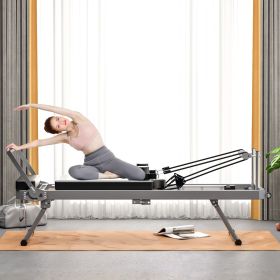 Pilates foldable core bed, commercial fitness equipment, black