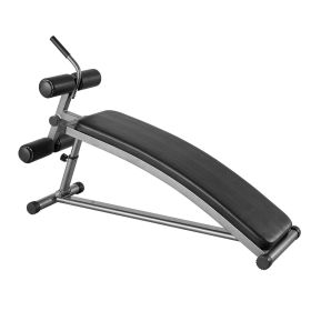 Curved Decline Ab Sit Up Bench with Reverse Crunch Handle