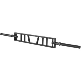 Multi-Grip 2-inch Swiss Barbell with 2 Collars and Knurled Grips- 550 LBS Capacity