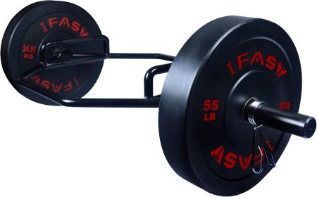 Olympic Hexagon Trap Bar with 55 LB Weights