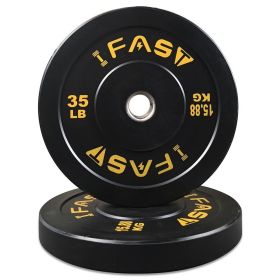 Set of 2 - 35 LB Olympic Bumper Weight Plates
