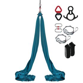 Aerial Yoga Hammock Kit with 8.7 Yards of 100gsm Nylon Fabric and Full Rigging Hardware