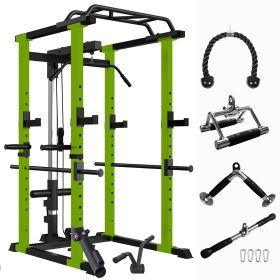 Multi-functional Power Cage with Pullup Squat Rack