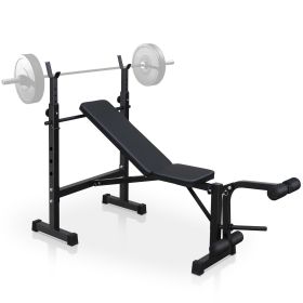 Olympic Bench Press Set with Squat Rack