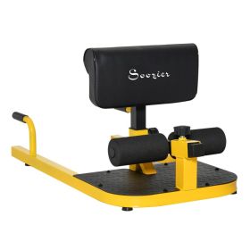3-in-1 Sissy Squat Machinefun (Option: Yellow-985x530x208 mm)