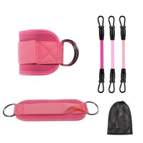 Ankle Resistance Bands With Cuffs (Option: Pink)