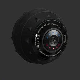Rechargeable High Intensity Vibration Massage Ball For Muscle Aid And Recovery, Electric Fascia Release For Neck, Back, And Feet, USB Charging (Option: Black)
