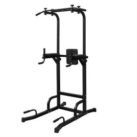 Power Tower Pull Up Bar And Dip Station (Option: Black)
