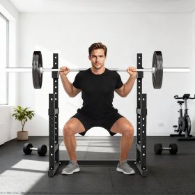 Multi-Functional Bench Press Rack and Squat Rack (Option: Black)