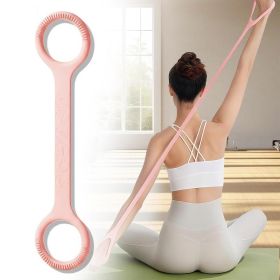 1P 8-shaped Silicone Yoga Resistance Band (Option: 1PCS PINK)