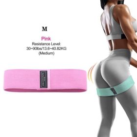 Resistance Bands; Light/medium/heavy- 3 Levels Exercise Bands For Legs And Glutes (Color: Pink)