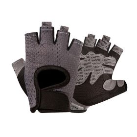 Womens Fitness Gloves (Color: Dark Gray, size: L)