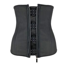 Womens Body Shaper Corsets with Zipper (Color: BLACK, size: XS)