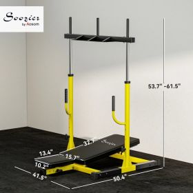 Soozier Vertical Leg Press Machine (Option: Black and Yellow)