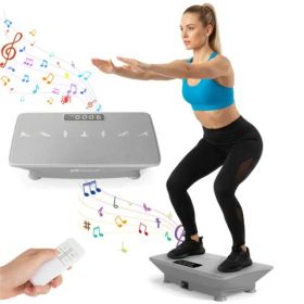 Full Body Vibration Plate, 10 Adjustable Speed Levels With Remote Control & Music Function (Option: Defaulttitle)